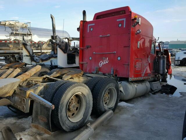 1XP5D49X37D672962 - 2007 PETERBILT 379 RED photo 4