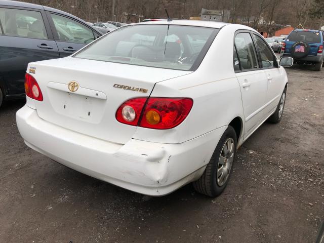 JTDBR32E730042808 - 2003 TOYOTA COROLLA CE WHITE photo 4