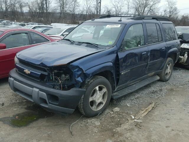 1GNET16S546191694 - 2004 CHEVROLET TRAILBLAZE BLUE photo 2