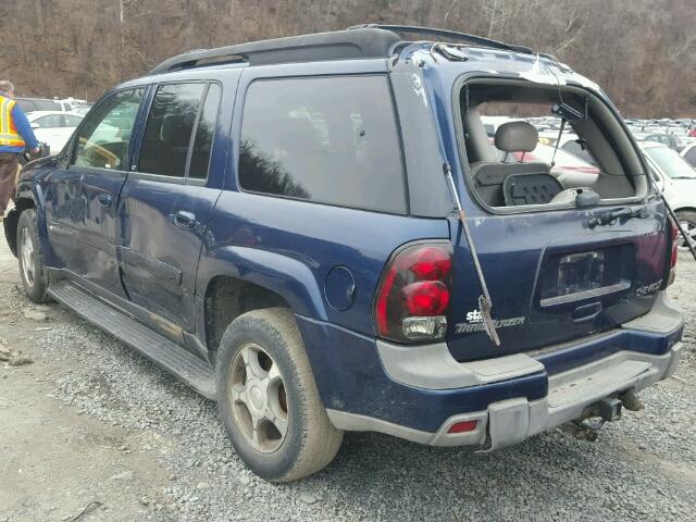 1GNET16S546191694 - 2004 CHEVROLET TRAILBLAZE BLUE photo 3