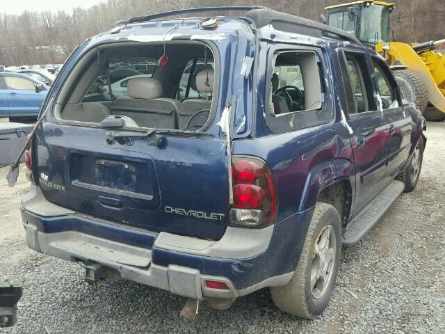 1GNET16S546191694 - 2004 CHEVROLET TRAILBLAZE BLUE photo 4