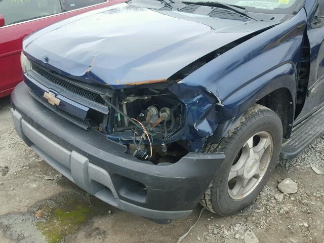 1GNET16S546191694 - 2004 CHEVROLET TRAILBLAZE BLUE photo 9