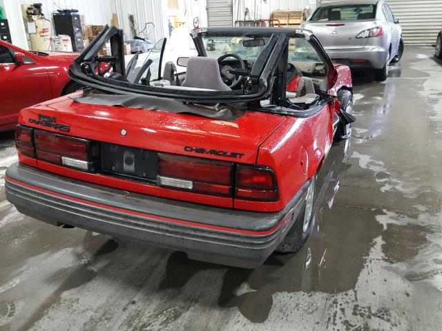 1G1JC34T5R7254740 - 1994 CHEVROLET CAVALIER R RED photo 4