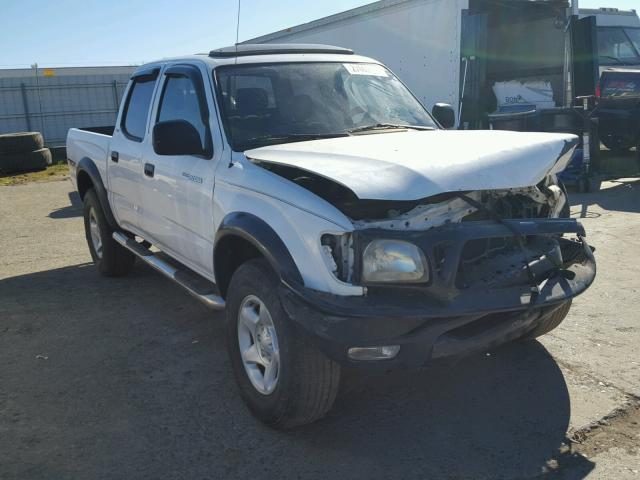 5TEHN72N94Z385263 - 2004 TOYOTA TACOMA DOU WHITE photo 1