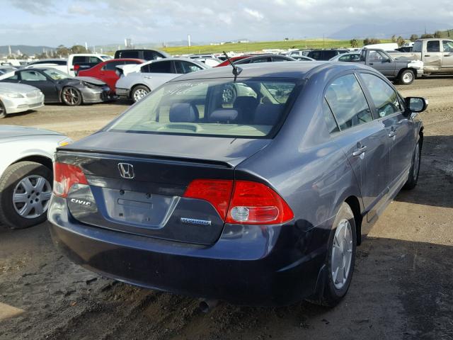 JHMFA362X8S022460 - 2008 HONDA CIVIC HYBR CHARCOAL photo 4