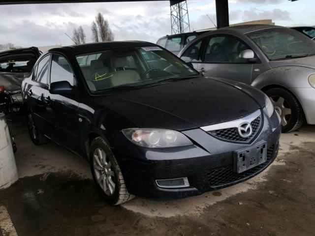 JM1BK12G081846542 - 2008 MAZDA 3 I BLACK photo 1