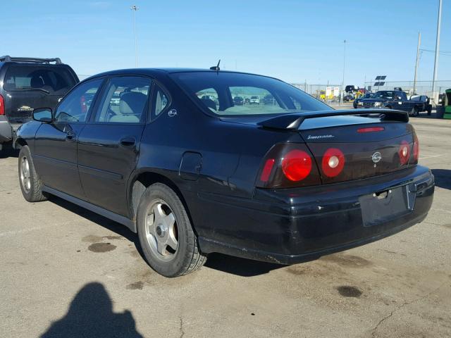 2G1WF52E659217878 - 2005 CHEVROLET IMPALA BLACK photo 3