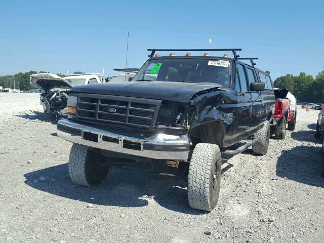 1FTJW36F6VEC81831 - 1997 FORD F350 BLACK photo 2