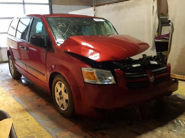 1D8HN44H78B176220 - 2008 DODGE GRAND CARA RED photo 1