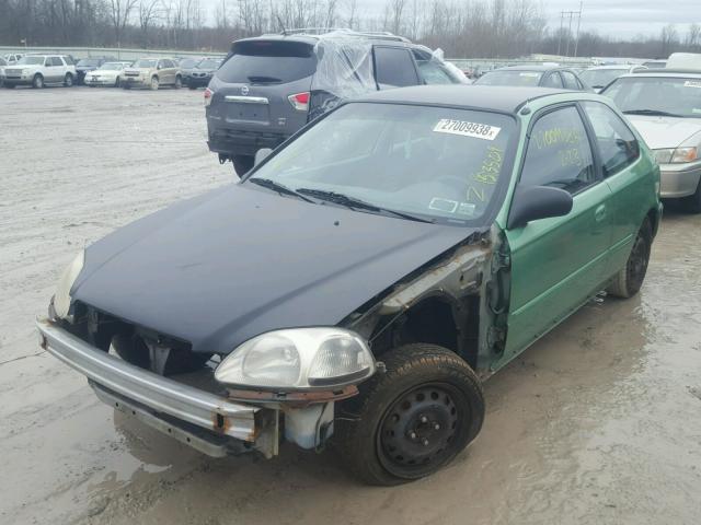 2HGEJ632XWH108554 - 1998 HONDA CIVIC CX GREEN photo 2