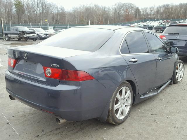 JH4CL96844C014573 - 2004 ACURA TSX BLUE photo 4