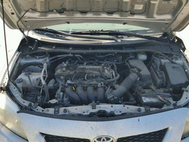 JTDBL40E499073271 - 2009 TOYOTA COROLLA BA SILVER photo 7