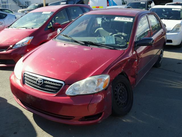 1NXBR32E37Z929431 - 2007 TOYOTA COROLLA CE RED photo 2