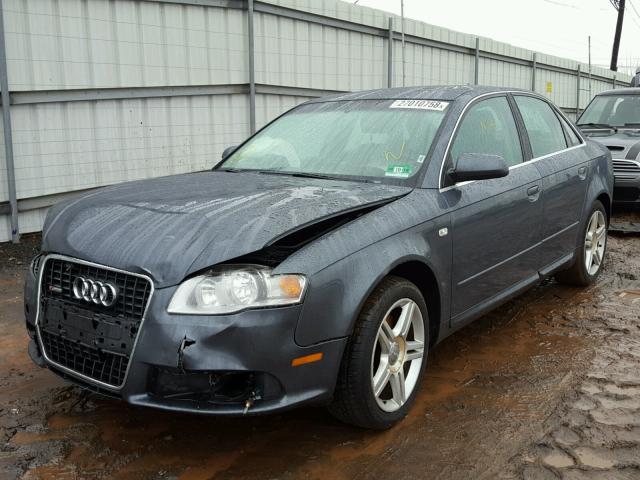 WAUDF78EX8A068169 - 2008 AUDI A4 2.0T QU GRAY photo 2