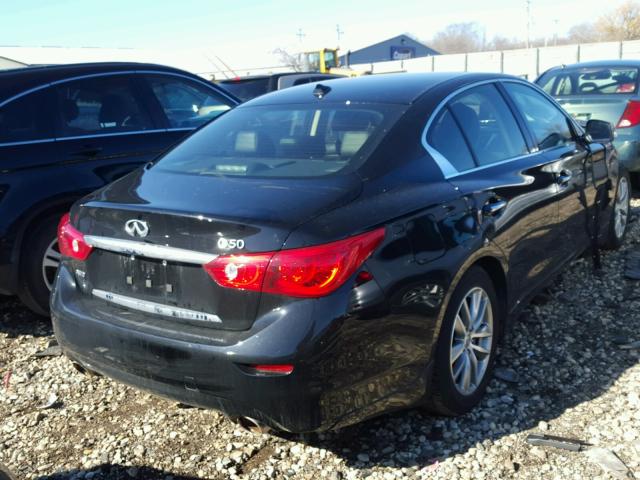 JN1BV7AR6FM409723 - 2015 INFINITI Q50 BASE BLACK photo 4