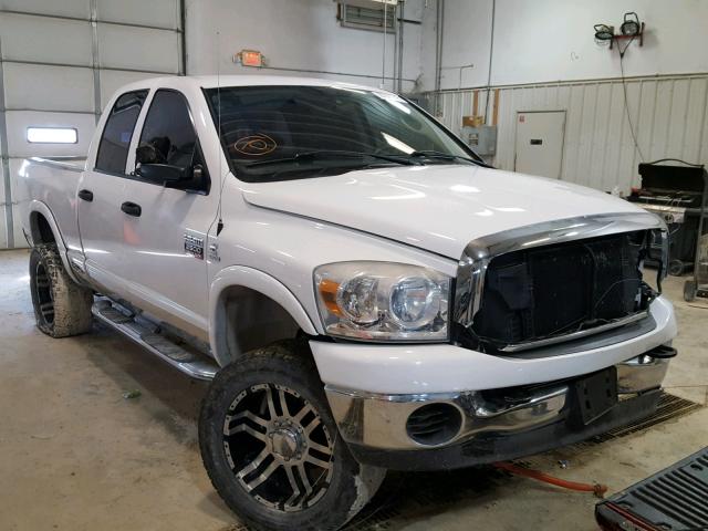 3D7KS28A67G815861 - 2007 DODGE RAM 2500 S WHITE photo 1