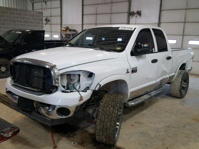 3D7KS28A67G815861 - 2007 DODGE RAM 2500 S WHITE photo 2