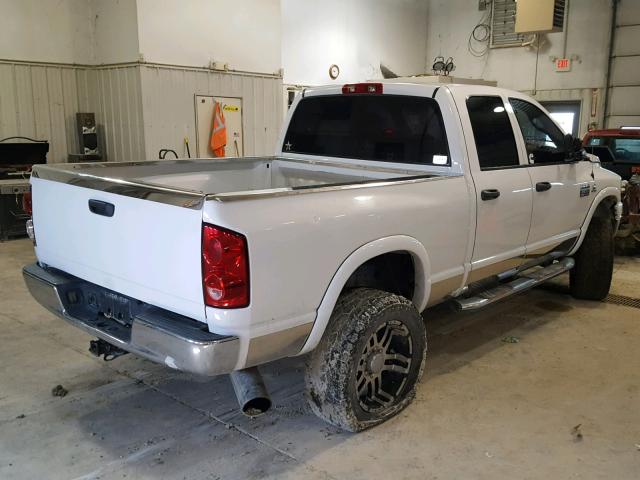 3D7KS28A67G815861 - 2007 DODGE RAM 2500 S WHITE photo 4