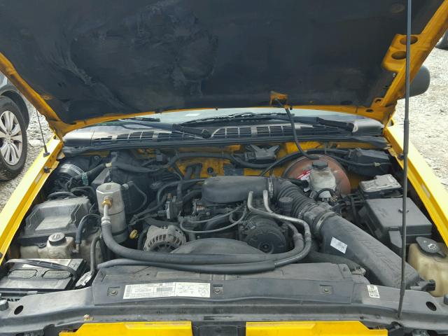 1GCCS19X238148508 - 2003 CHEVROLET S TRUCK S1 YELLOW photo 7