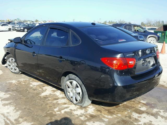 KMHDU46D59U636728 - 2009 HYUNDAI ELANTRA GL BLACK photo 3