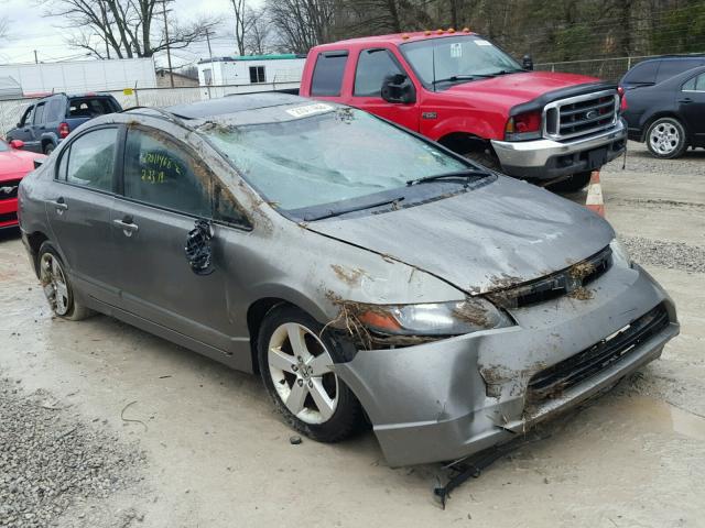 1HGFA16866L041042 - 2006 HONDA CIVIC EX GRAY photo 1