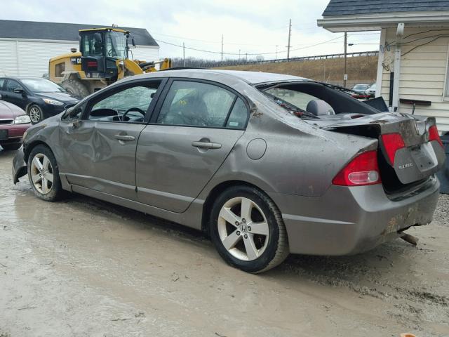 1HGFA16866L041042 - 2006 HONDA CIVIC EX ნაცრისფერი ფოტო 3