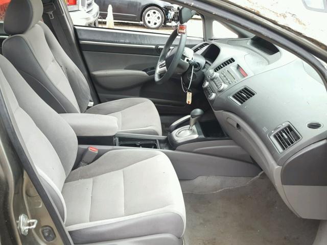 1HGFA16866L041042 - 2006 HONDA CIVIC EX GRAY photo 5