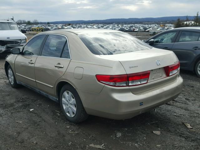 1HGCM56374A149703 - 2004 HONDA ACCORD LX TAN photo 3