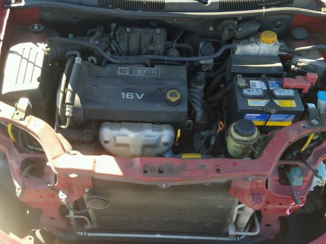 KL1TD666X7B780692 - 2007 CHEVROLET AVEO BASE Bordo fotoğraf 7