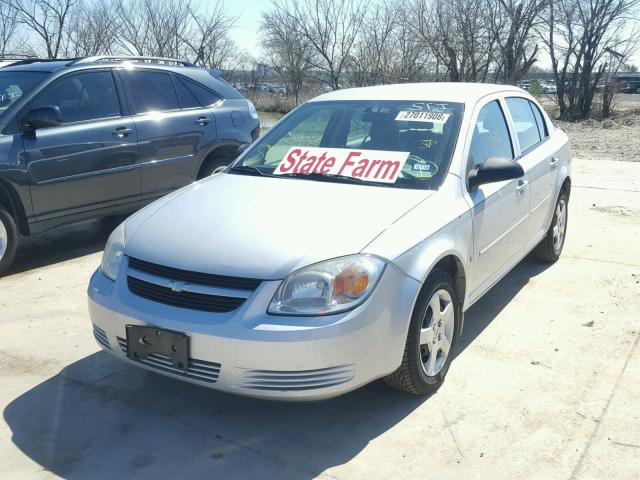 1G1AK55F667600684 - 2006 CHEVROLET COBALT LS SILVER photo 2