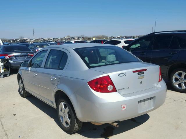 1G1AK55F667600684 - 2006 CHEVROLET COBALT LS SILVER photo 3