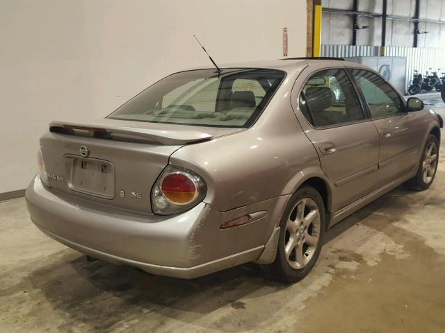 JN1DA31A02T301895 - 2002 NISSAN MAXIMA GLE GRAY photo 4