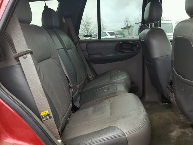 1GNDT13S922354139 - 2002 CHEVROLET TRAILBLAZE RED photo 6