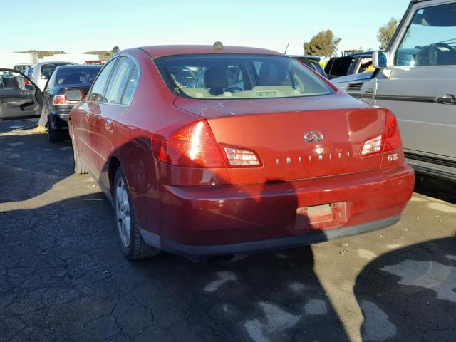 JNKCV51E64M606471 - 2004 INFINITI G35 RED photo 3