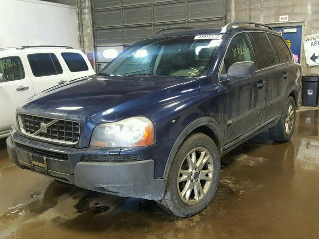 YV1CM91H441097854 - 2004 VOLVO XC90 T6 BLUE photo 2