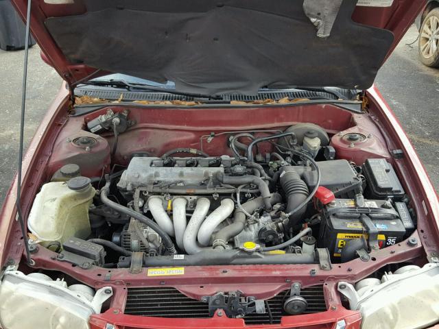 1NXBR12E21Z453975 - 2001 TOYOTA COROLLA CE RED photo 7