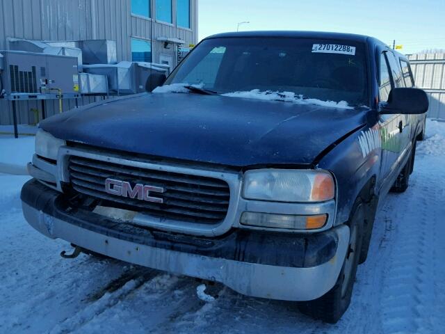 2GTEC19VX11182152 - 2001 GMC NEW SIERRA BLUE photo 2