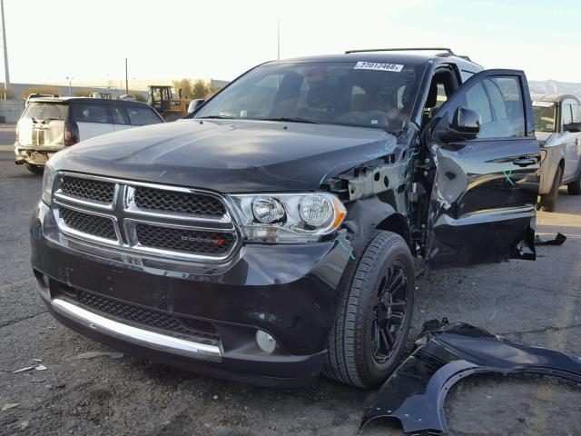 1C4RDHDGXCC121185 - 2012 DODGE DURANGO CR BLACK photo 2