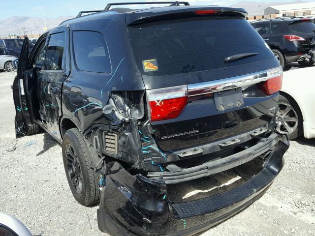 1C4RDHDGXCC121185 - 2012 DODGE DURANGO CR BLACK photo 3