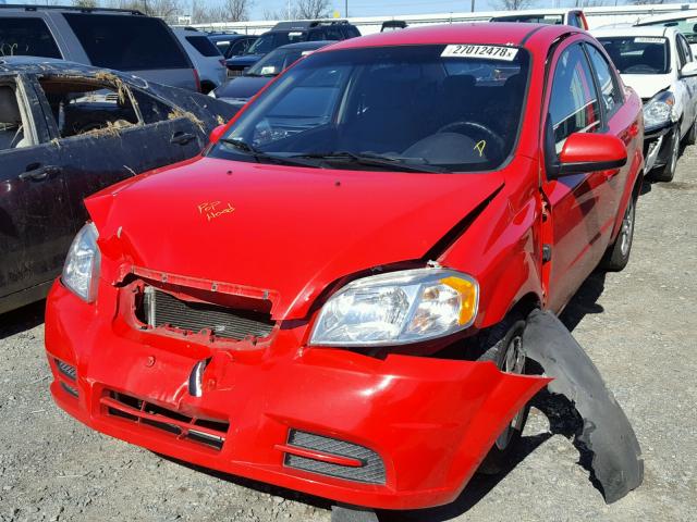 KL1TD5DE4BB126106 - 2011 CHEVROLET AVEO LS RED photo 2