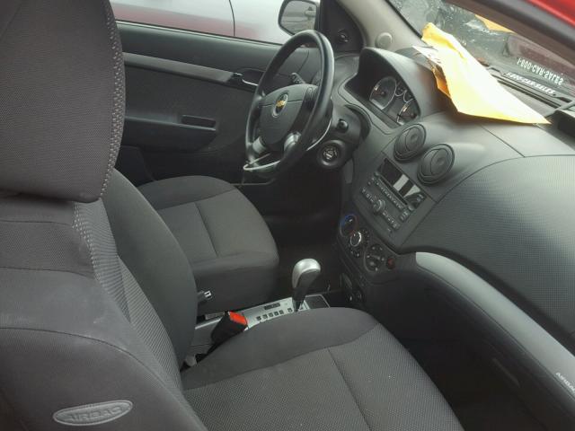 KL1TD5DE4BB126106 - 2011 CHEVROLET AVEO LS 红色 照片 5