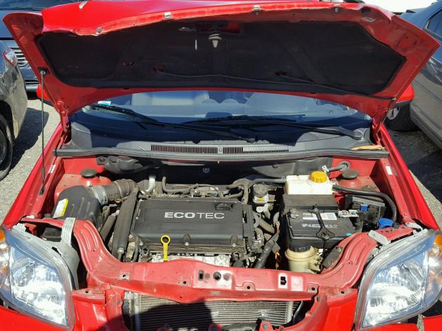 KL1TD5DE4BB126106 - 2011 CHEVROLET AVEO LS 红色 照片 7