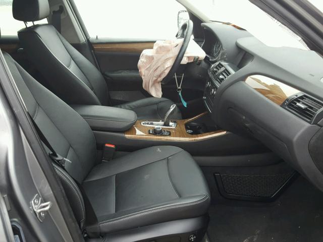 5UXWX9C53D0A25189 - 2013 BMW X3 XDRIVE2 ნაცრისფერი ფოტო 5