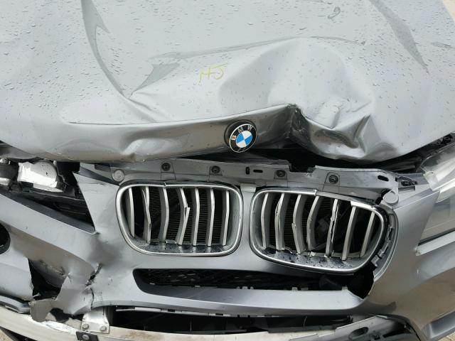 5UXWX9C53D0A25189 - 2013 BMW X3 XDRIVE2 GRAY photo 7