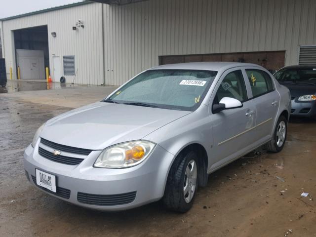 1G1AL55F877409878 - 2007 CHEVROLET COBALT LT SILVER photo 2