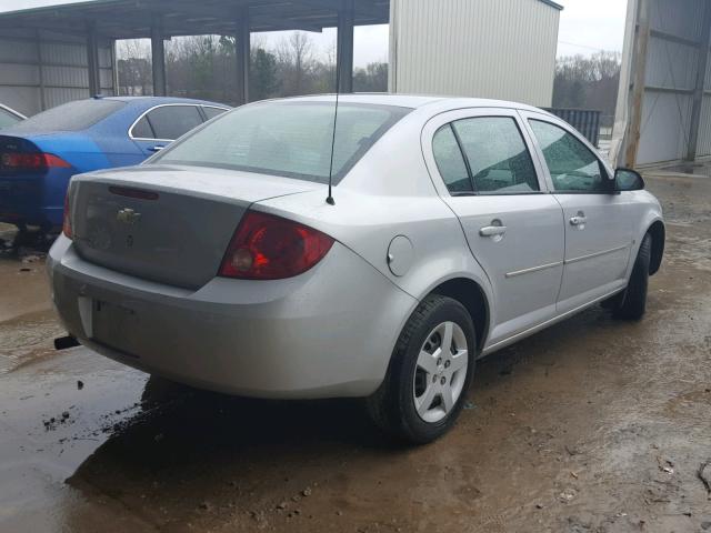 1G1AL55F877409878 - 2007 CHEVROLET COBALT LT SILVER photo 4