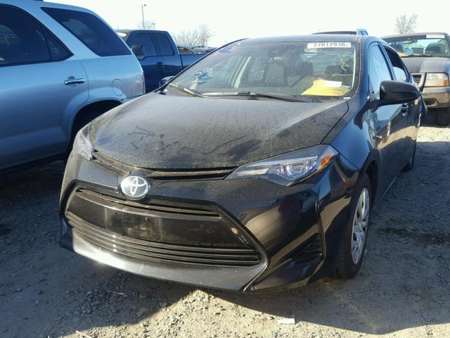 5YFBURHE4HP708495 - 2017 TOYOTA COROLLA L BLACK photo 2