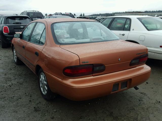 1Y1SK5265VZ429327 - 1997 GEO PRIZM BASE ORANGE photo 3