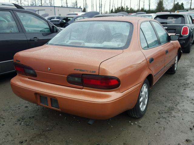 1Y1SK5265VZ429327 - 1997 GEO PRIZM BASE ORANGE photo 4