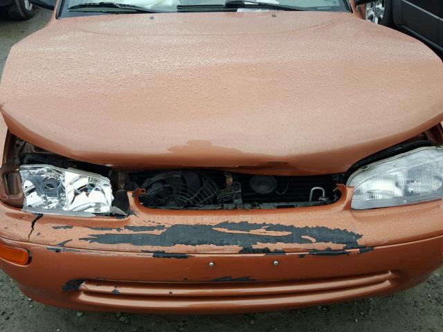 1Y1SK5265VZ429327 - 1997 GEO PRIZM BASE ORANGE photo 7